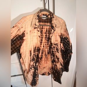 REWORKED acid washed Calvin Klein button up.